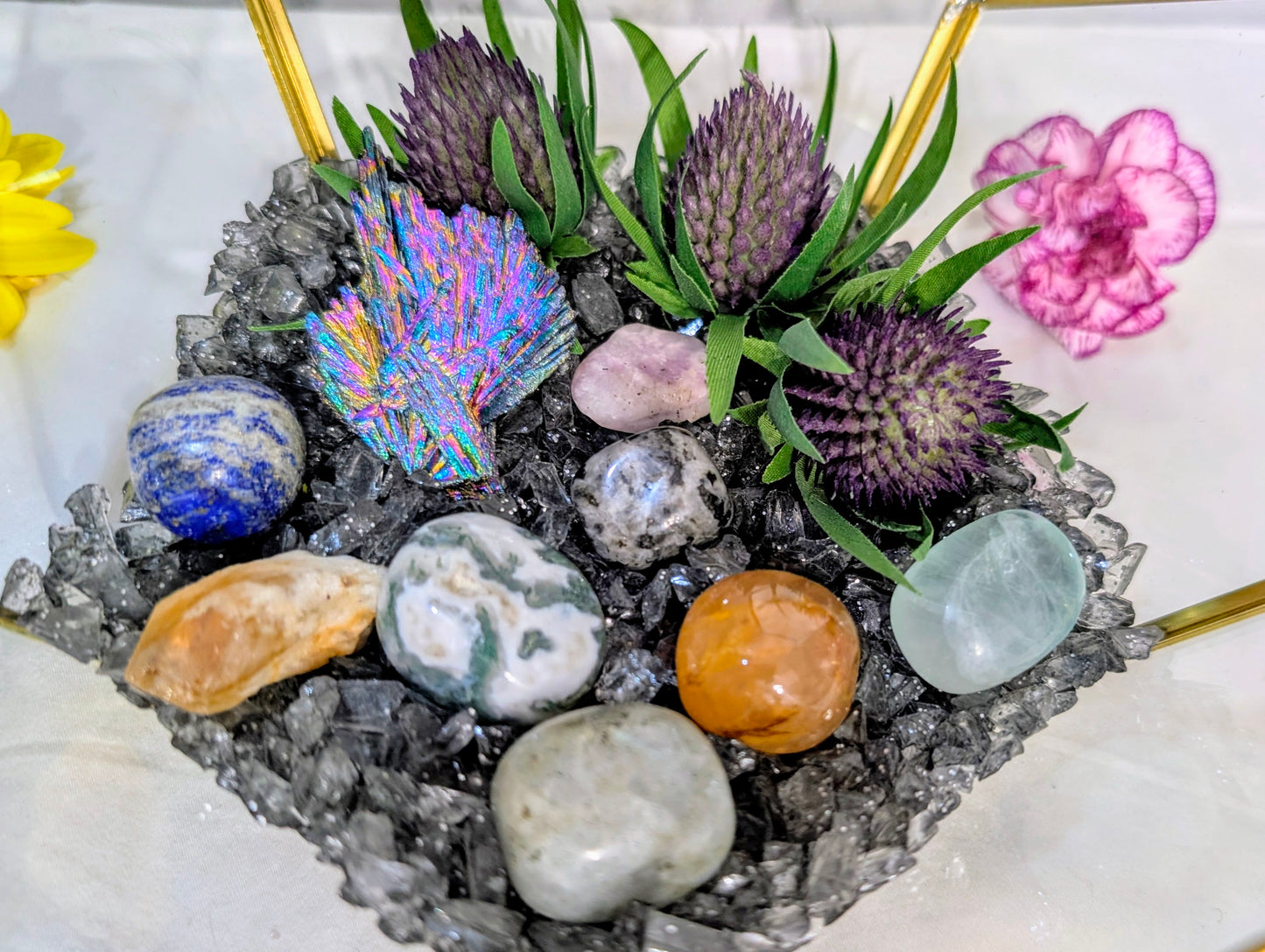 Phoenix Prism Crystal Geode Terrarium