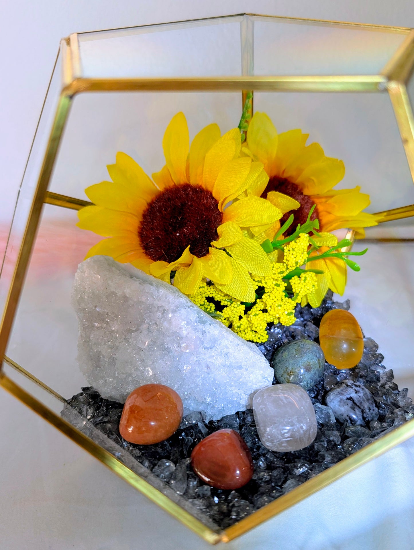 Terra Torch Crystal Geode Terrarium