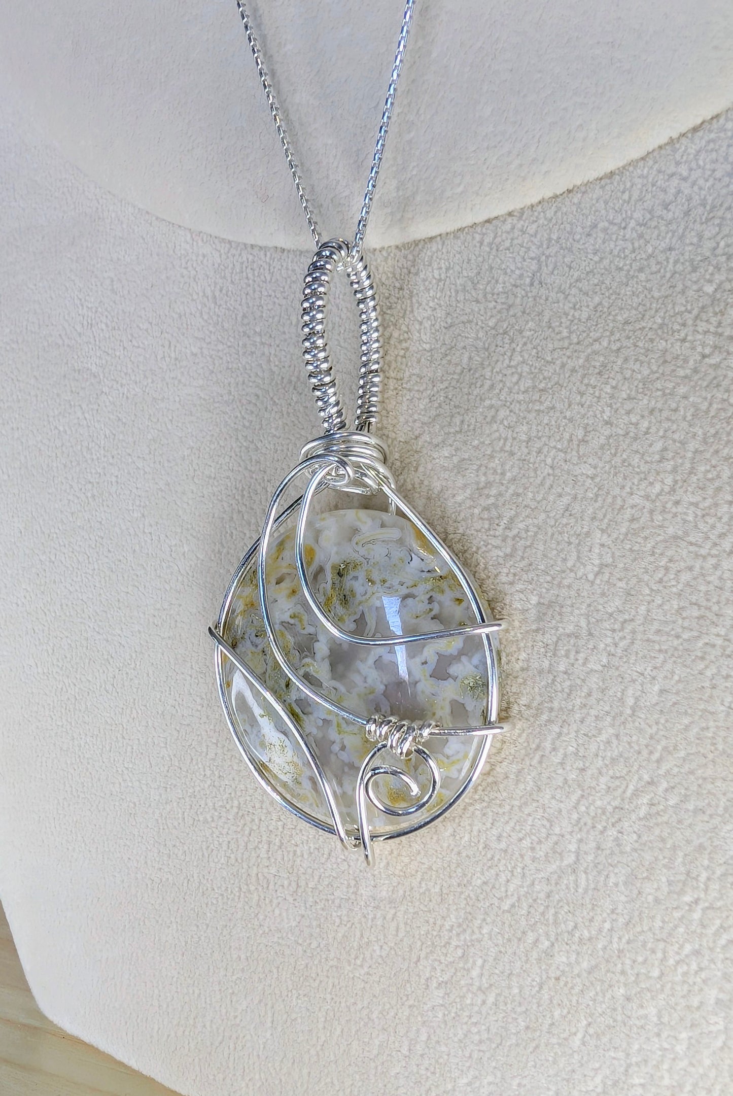 Moss Agate Cabochon *Sterling Silver*