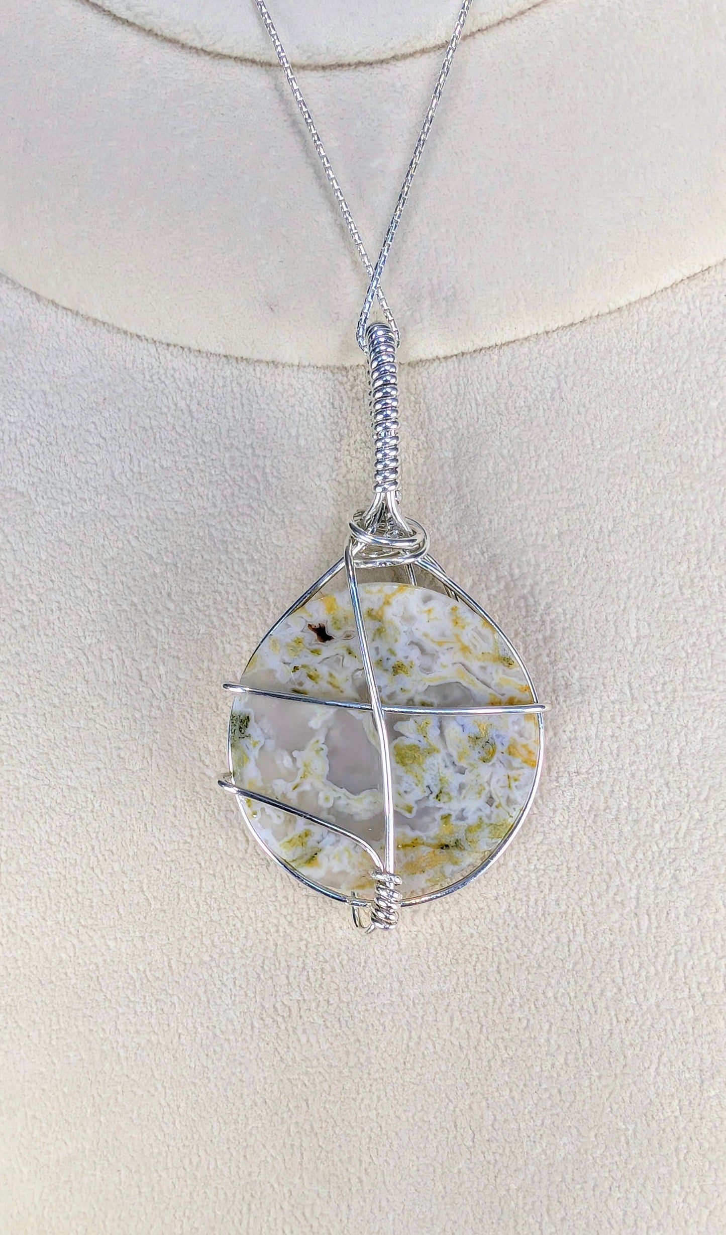 Moss Agate Cabochon *Sterling Silver*