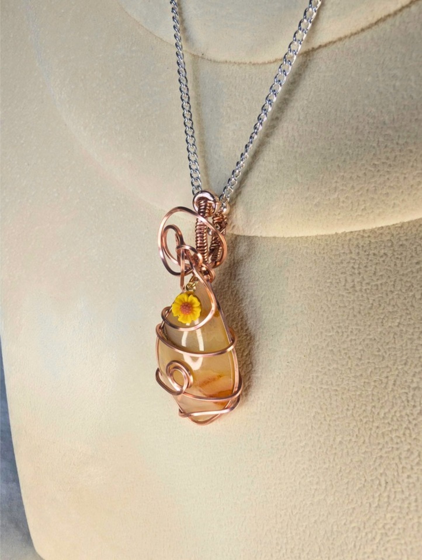 Carnelian Cabochon *Unplated Copper*