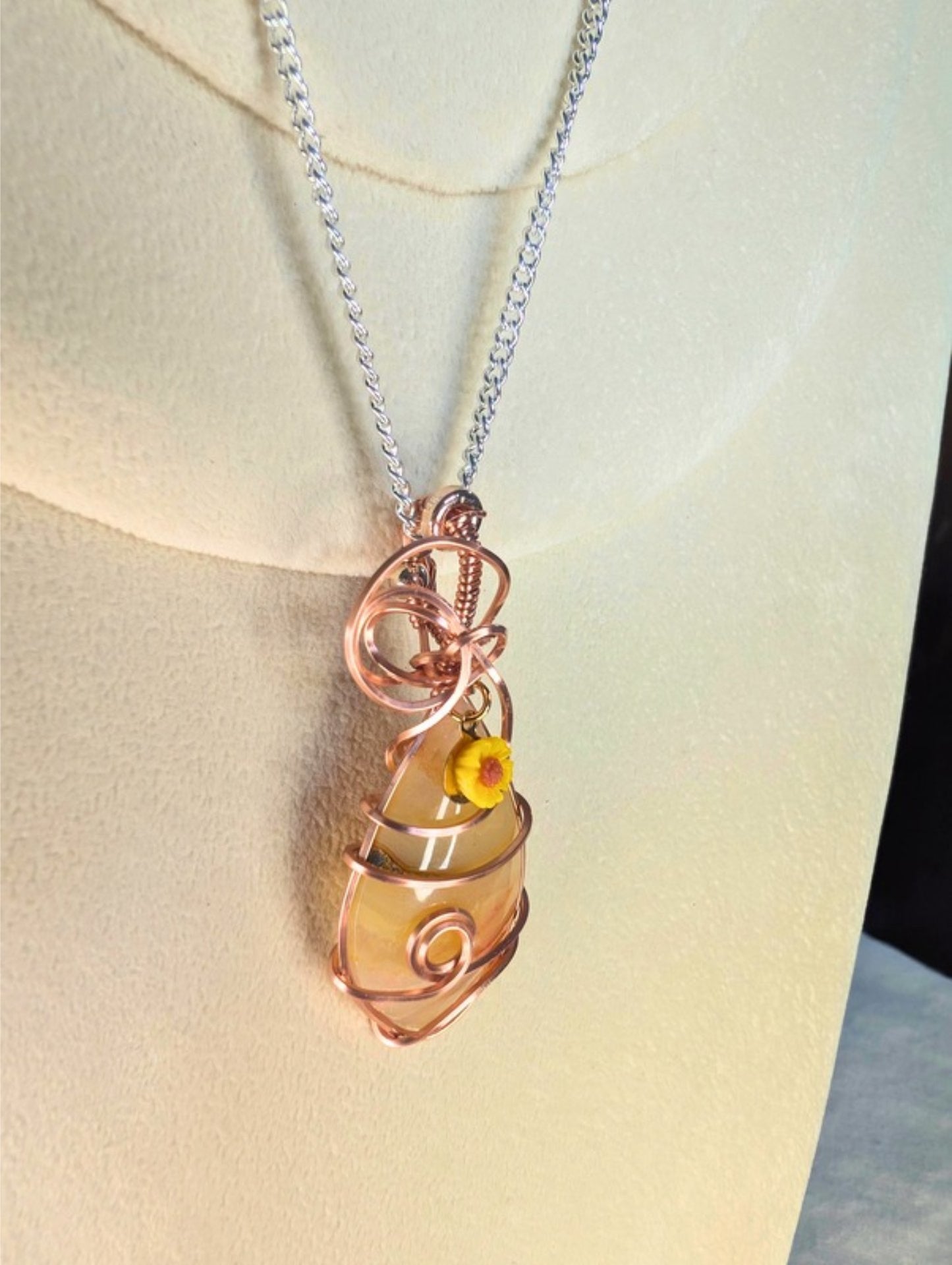 Carnelian Cabochon *Unplated Copper*