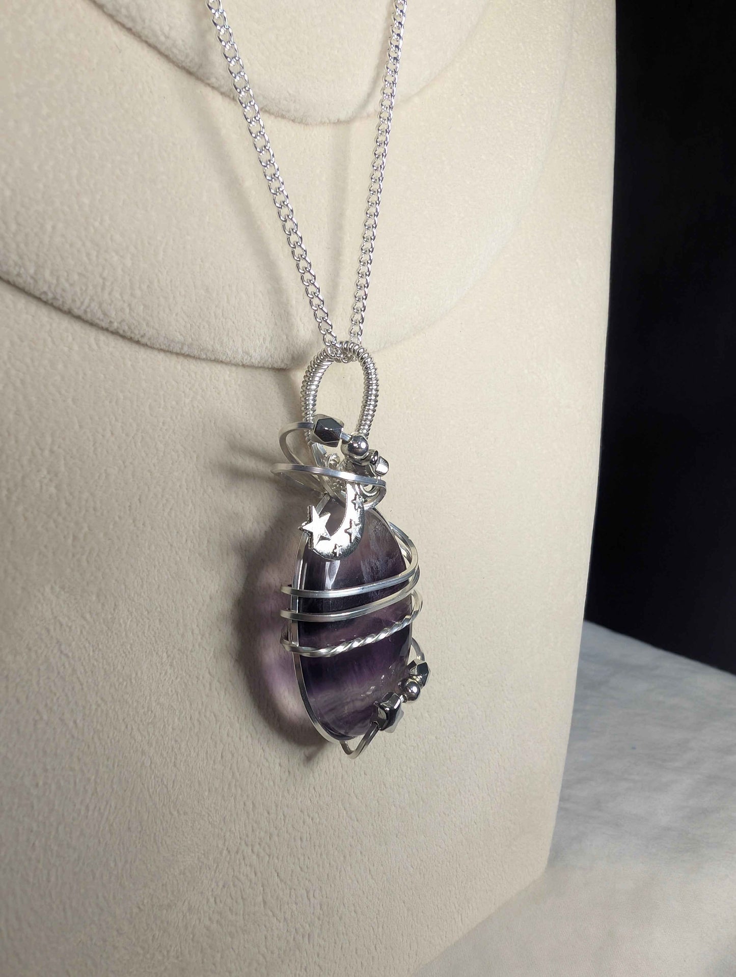 Fluorite Shooting Star Cabochon *Sterling Silver*