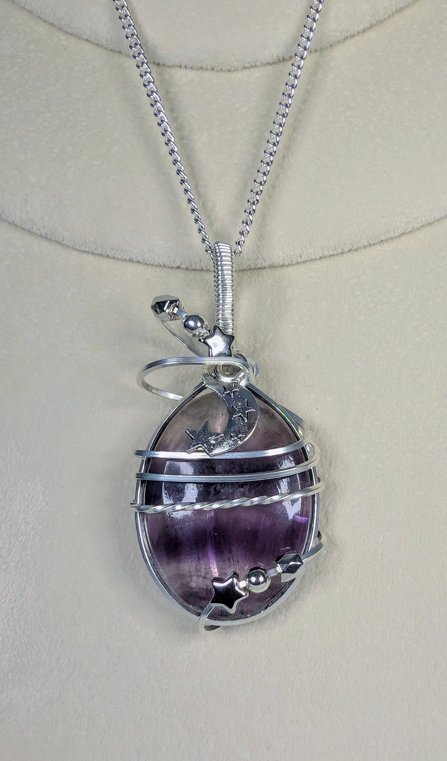 Fluorite Shooting Star Cabochon *Sterling Silver*