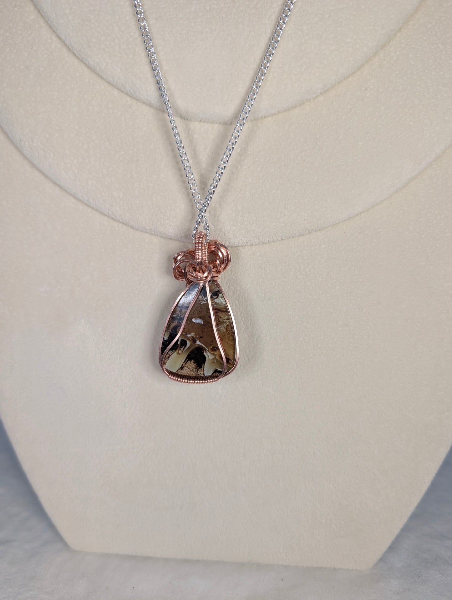 Amber Cabochon *Unplated Copper*