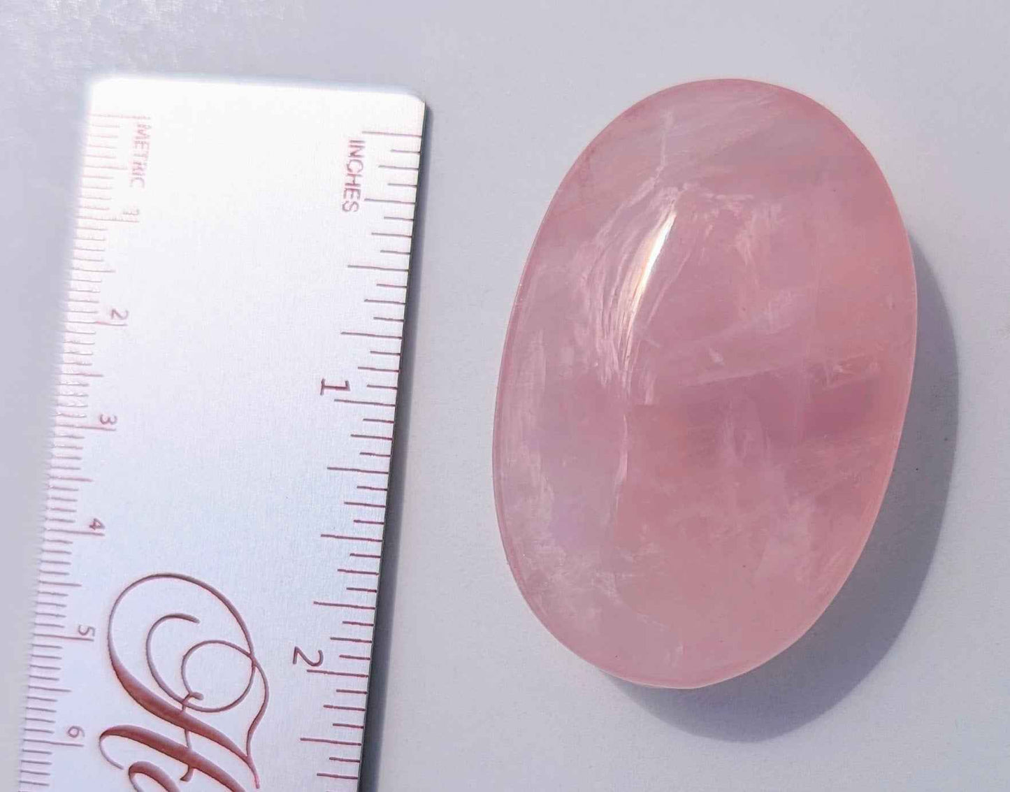 Rose Quartz Palm Stone