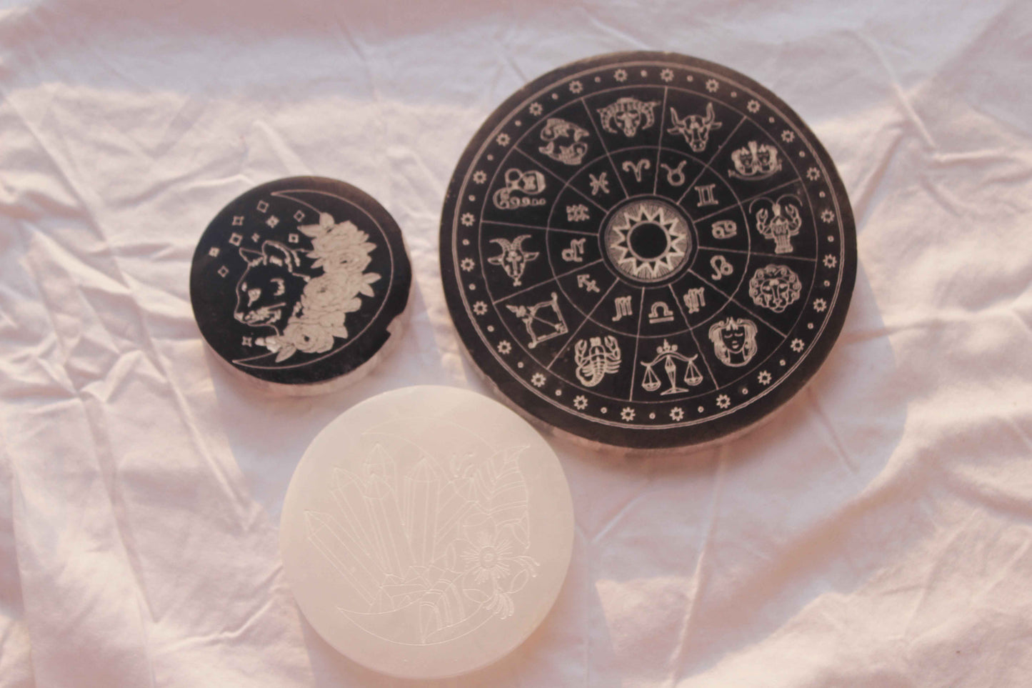 Selenite Plate: Astrology