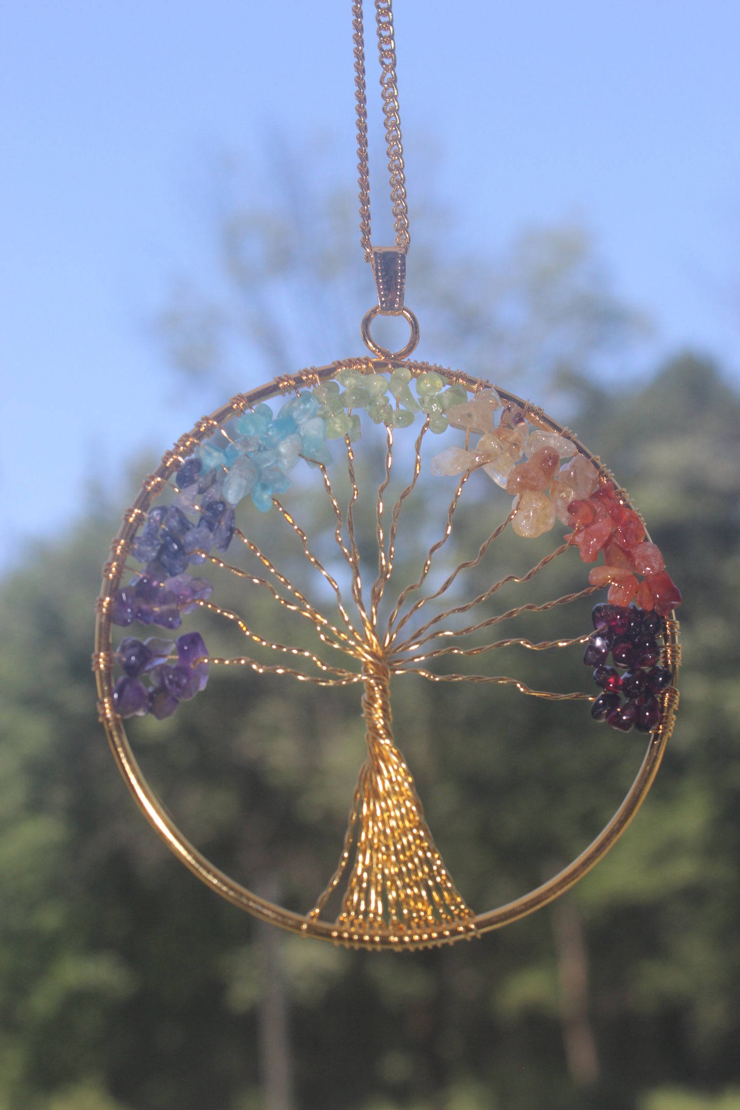 Tree of Life Chakra Pendant
