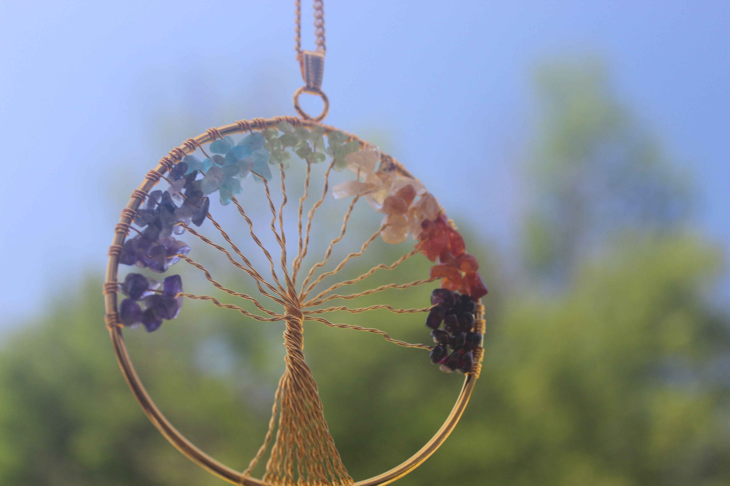 Tree of Life Chakra Pendant