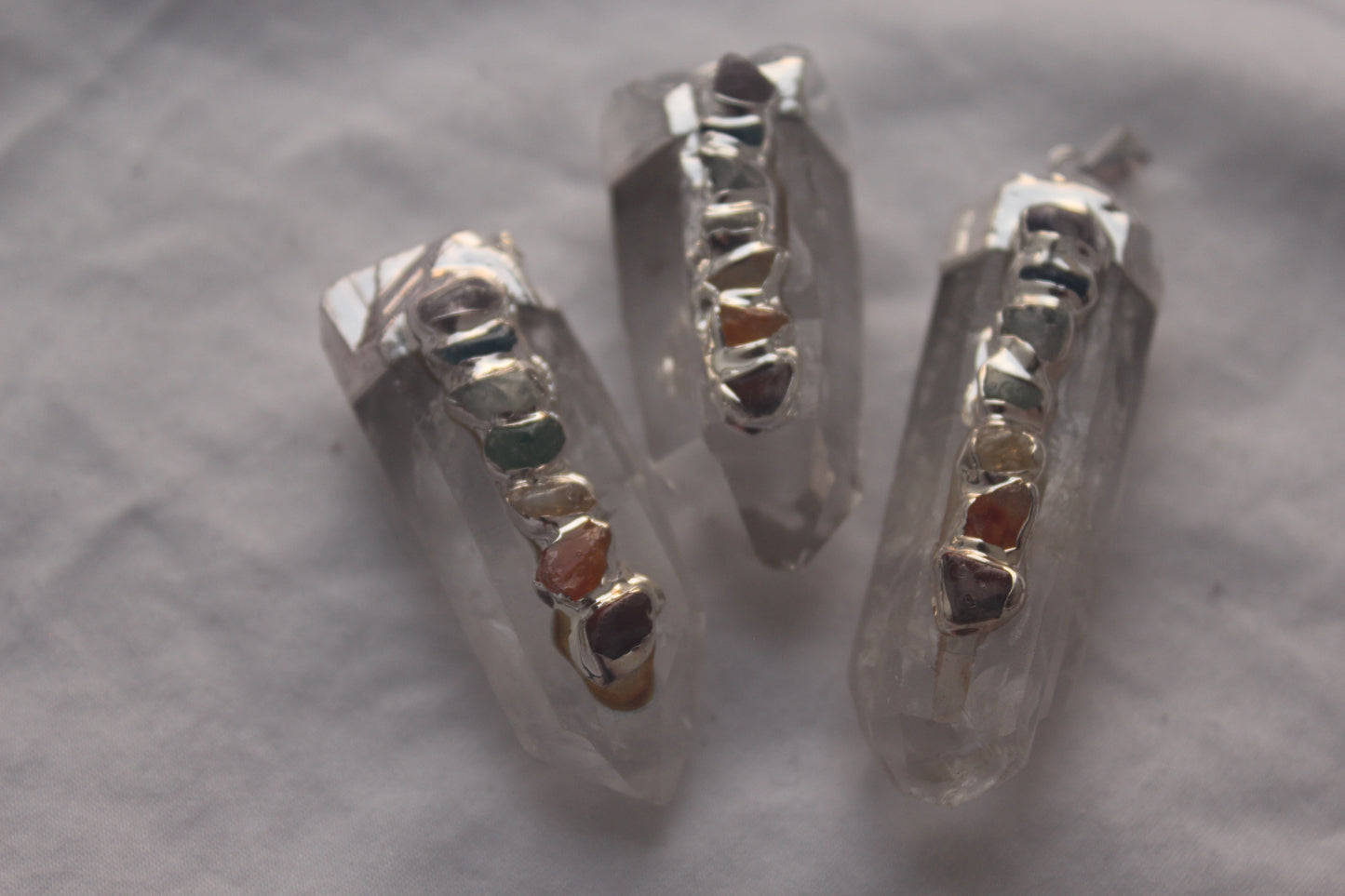 Chakra Quartz Pendant