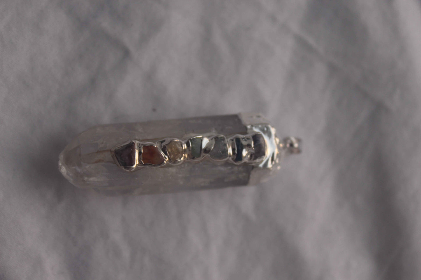 Chakra Quartz Pendant
