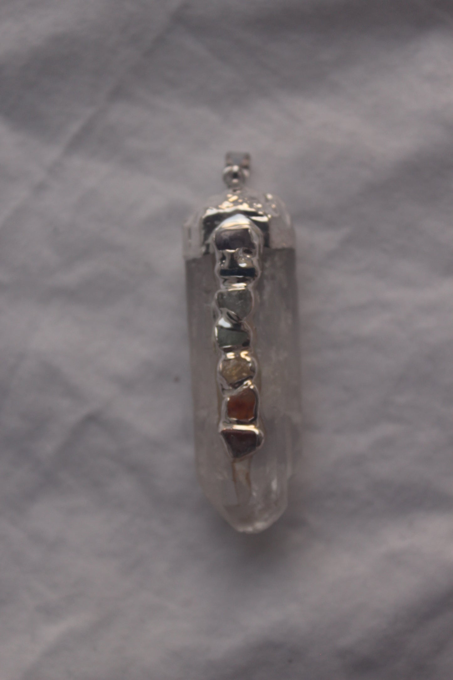 Chakra Quartz Pendant
