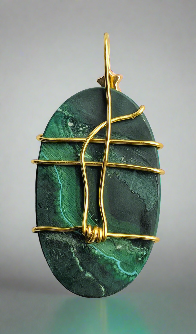 Malachite Cabochon Necklace