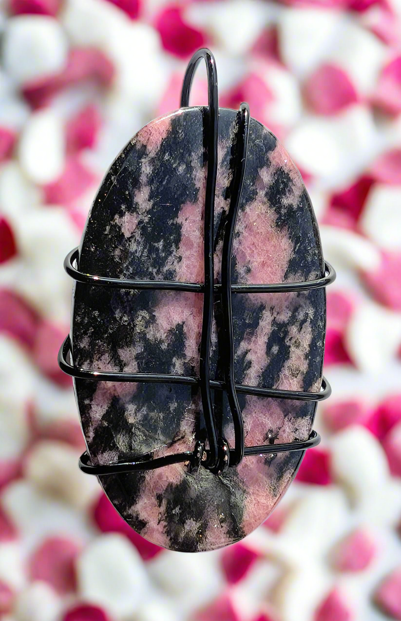 Rhodonite Star Cabochon Necklace