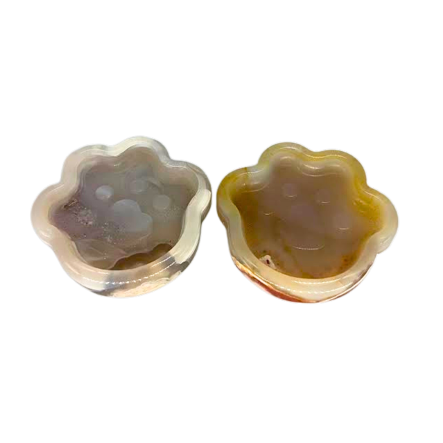 Dendritic Agate Paw Dish