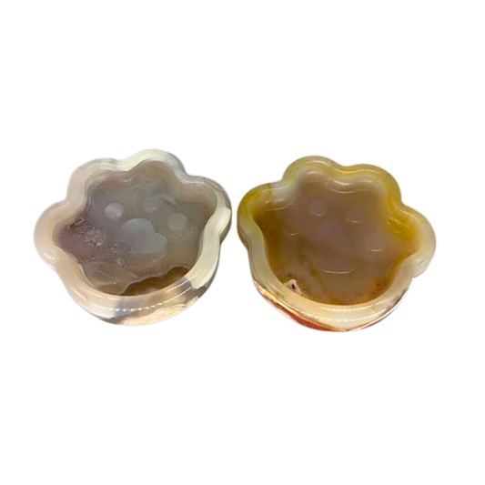 Dendritic Agate Paw Dish