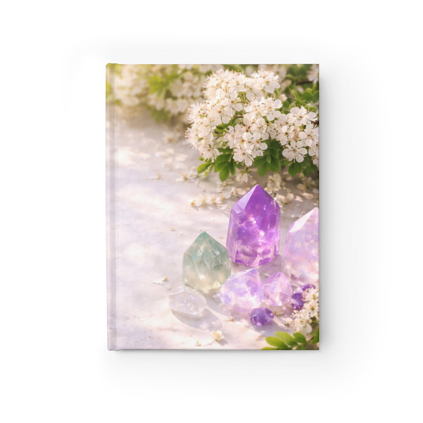Hawthorn Crystal Garden Journal — Ruled Notebook for Meditation, Gratitude & Spiritual Notes