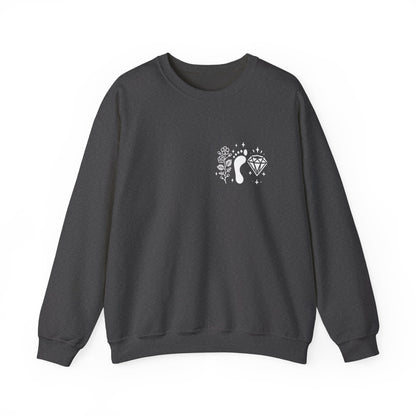 Inspirational Hawthorne Crystal Crew Neck Sweatshirt — Logo Design