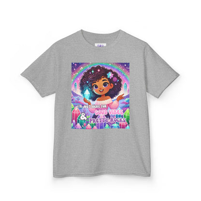 'I'm Just Here for Good Vibes and Pretty Rocks' Kids TShirt