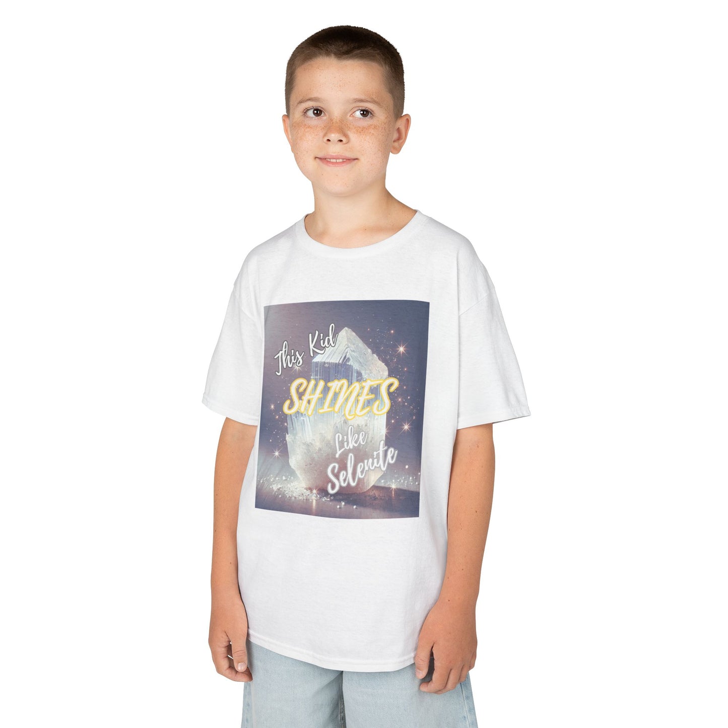 'This Kid Shines Like Selenite' Kids TShirt