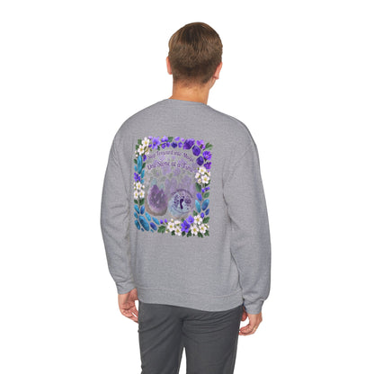 Inspirational Hawthorne Crystal Crew Neck Sweatshirt — Logo Design