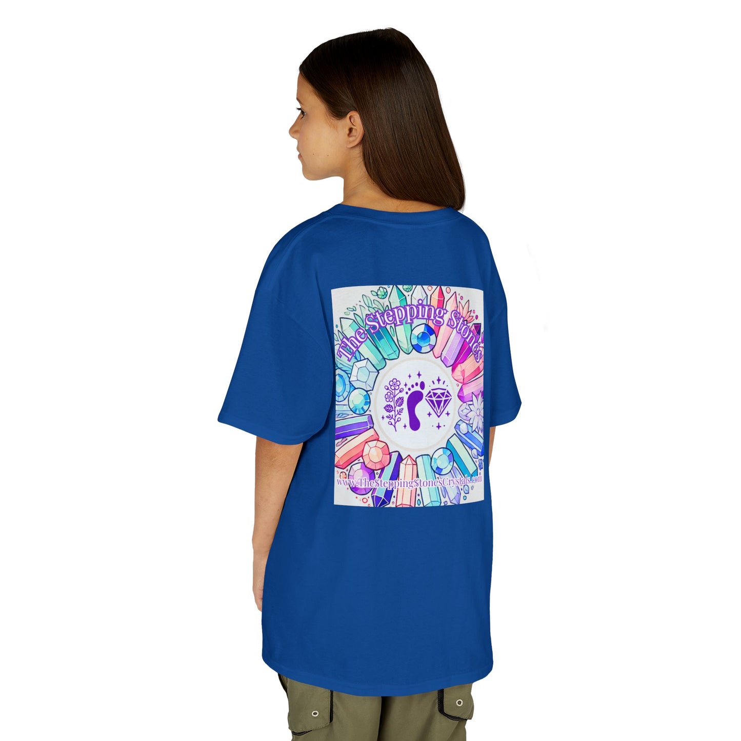 'Manifesting Snacks, Crystals, and Good Energy' Kids TShirt