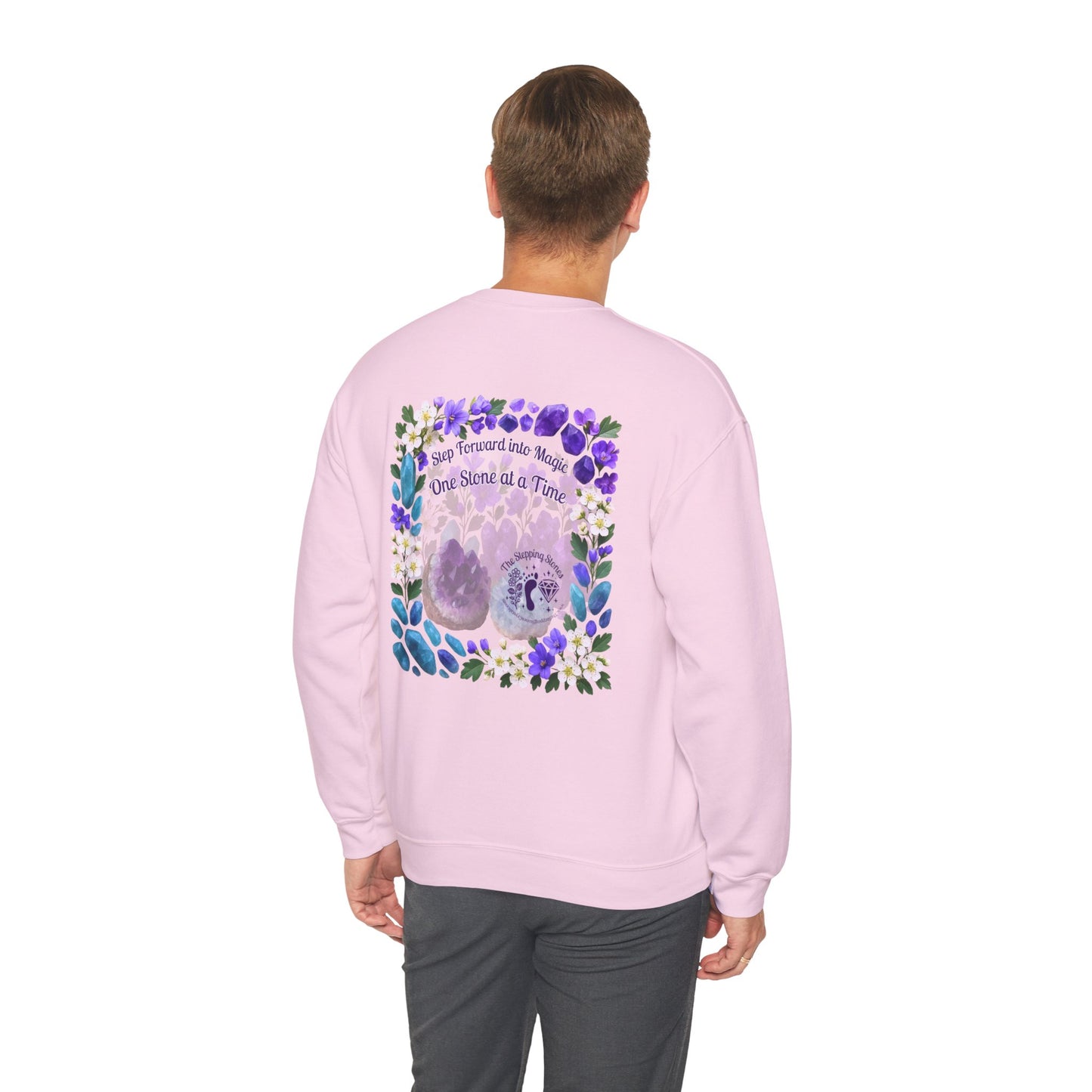 Inspirational Hawthorne Crystal Crew Neck Sweatshirt — Logo Design