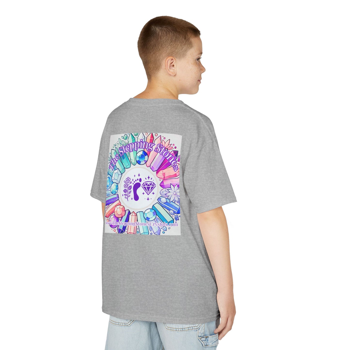 'Manifesting Snacks, Crystals, and Good Energy' Kids TShirt
