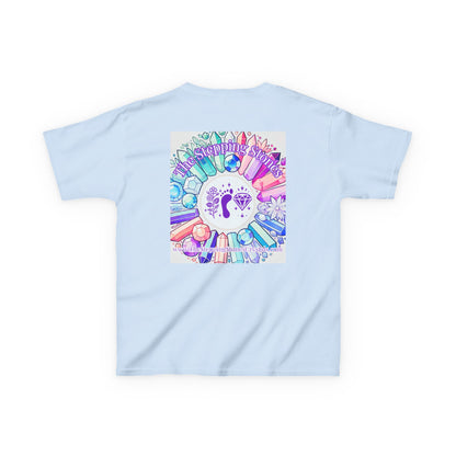 'Manifesting Snacks, Crystals, and Good Energy' Kids TShirt