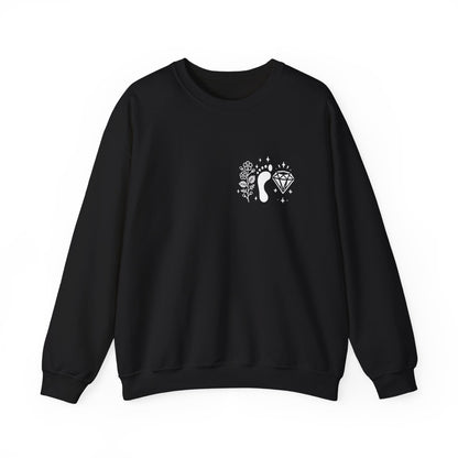 Inspirational Hawthorne Crystal Crew Neck Sweatshirt — Logo Design