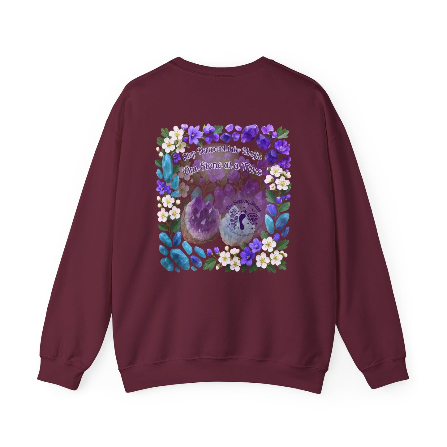 Inspirational Hawthorne Crystal Crew Neck Sweatshirt — Logo Design
