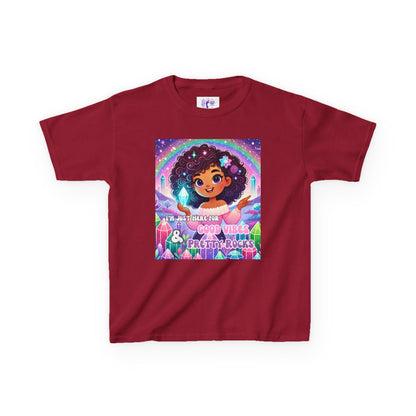 'I'm Just Here for Good Vibes and Pretty Rocks' Kids TShirt