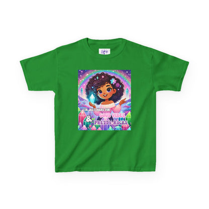 'I'm Just Here for Good Vibes and Pretty Rocks' Kids TShirt