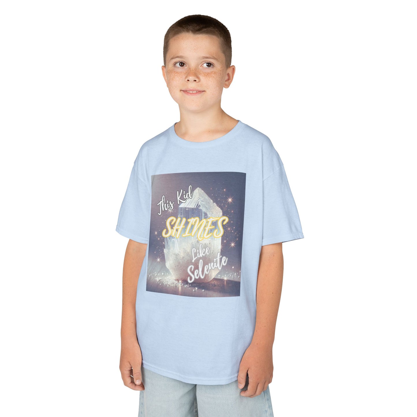 'This Kid Shines Like Selenite' Kids TShirt