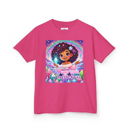 'I'm Just Here for Good Vibes and Pretty Rocks' Kids TShirt