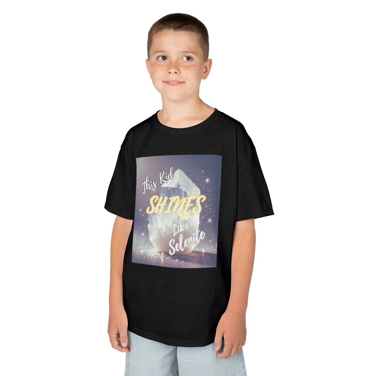'This Kid Shines Like Selenite' Kids TShirt