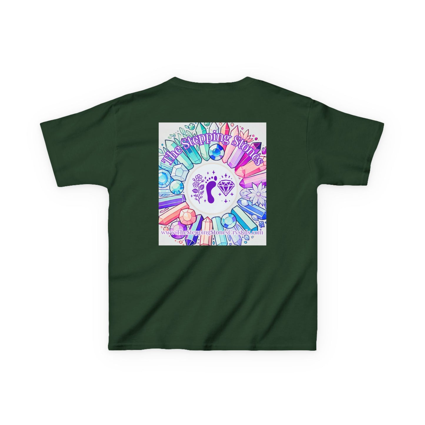 'Manifesting Snacks, Crystals, and Good Energy' Kids TShirt