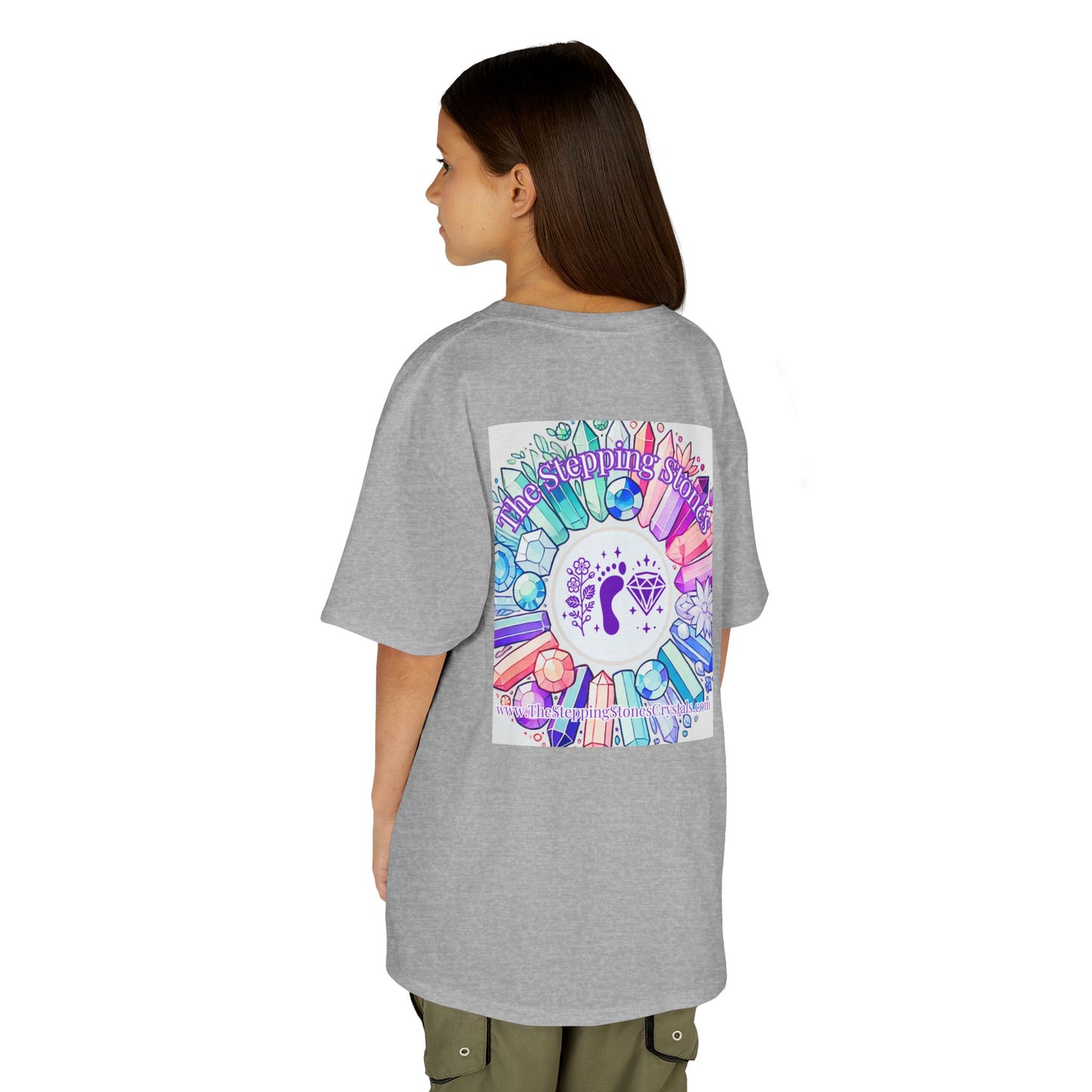 'Manifesting Snacks, Crystals, and Good Energy' Kids TShirt