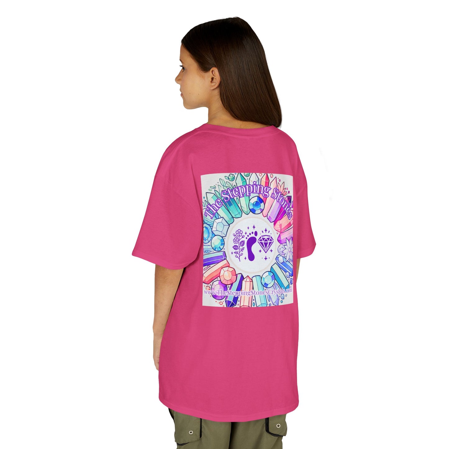 'Manifesting Snacks, Crystals, and Good Energy' Kids TShirt