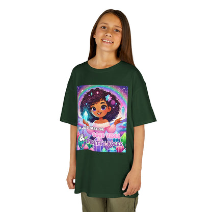 'I'm Just Here for Good Vibes and Pretty Rocks' Kids TShirt