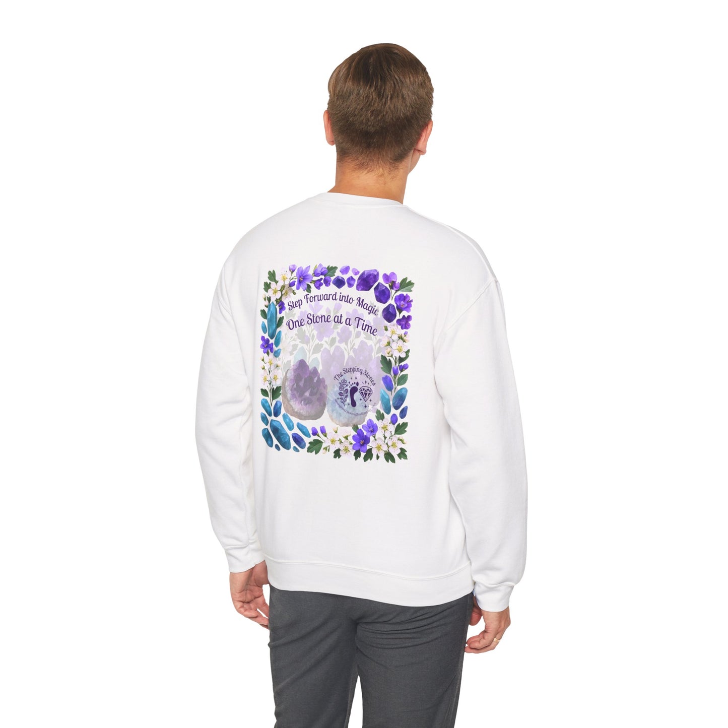 Inspirational Hawthorne Crystal Crew Neck Sweatshirt — Logo Design
