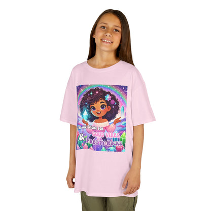'I'm Just Here for Good Vibes and Pretty Rocks' Kids TShirt