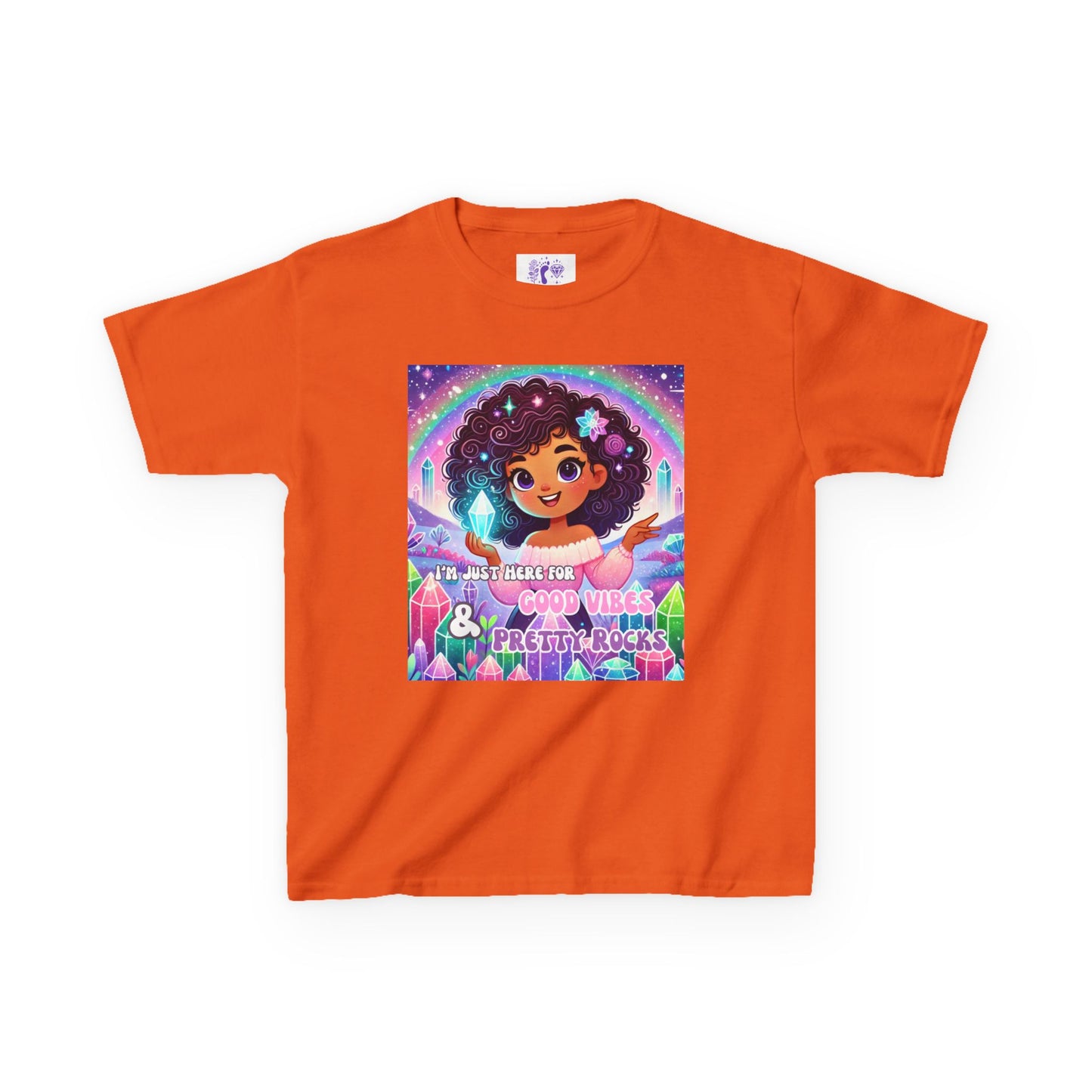 'I'm Just Here for Good Vibes and Pretty Rocks' Kids TShirt