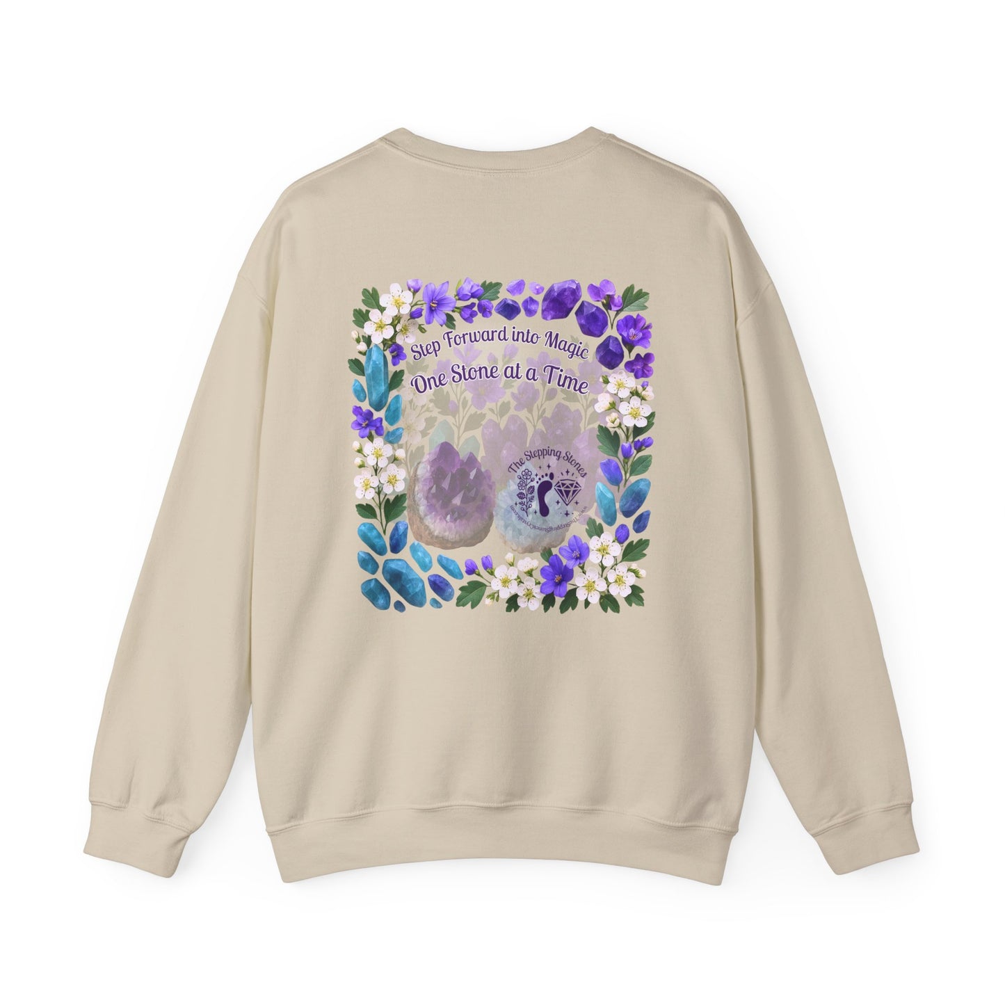 Inspirational Hawthorne Crystal Crew Neck Sweatshirt — Logo Design