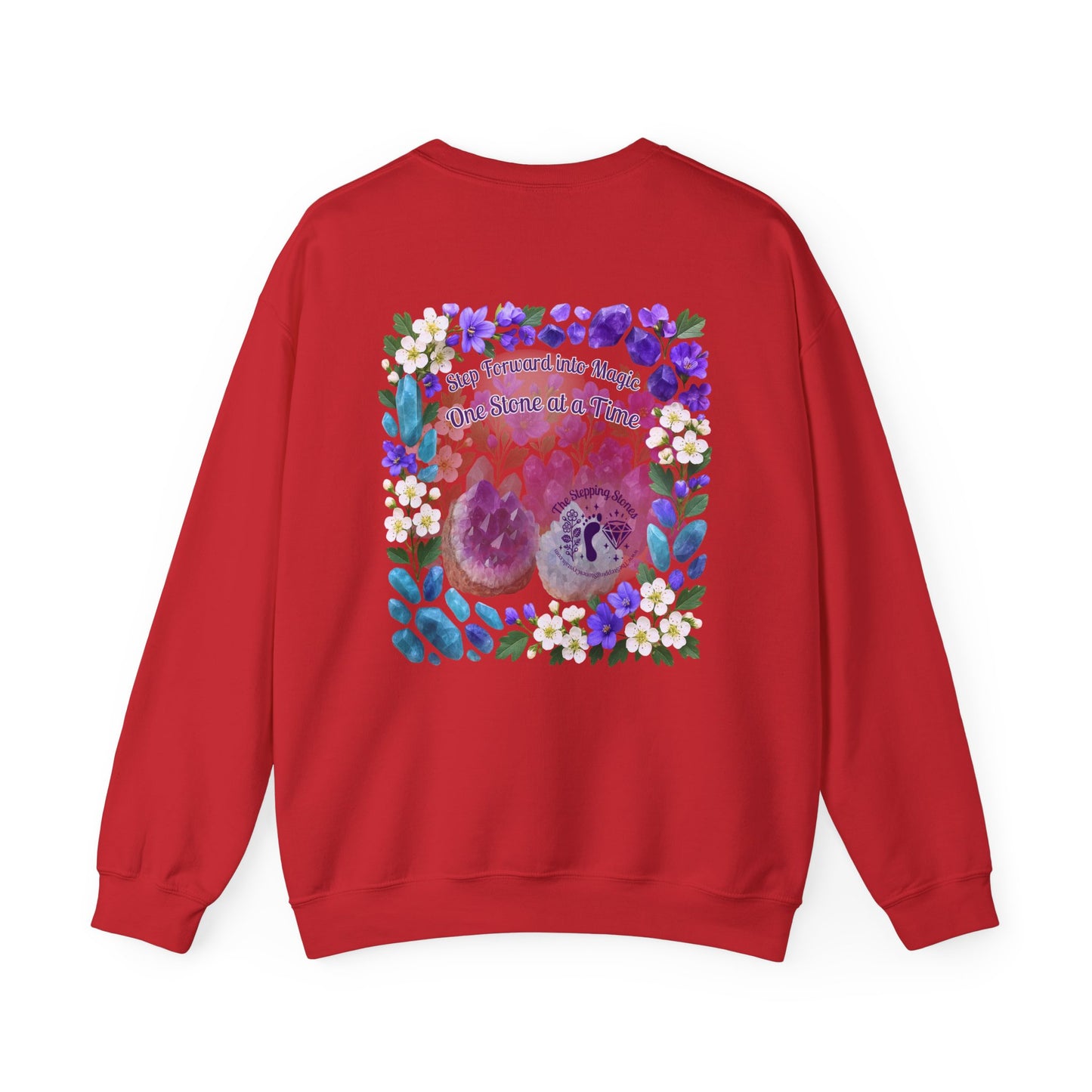 Inspirational Hawthorne Crystal Crew Neck Sweatshirt — Logo Design