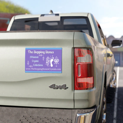 The Stepping Stones Car Magnets - One Mile at a Time (Purple)