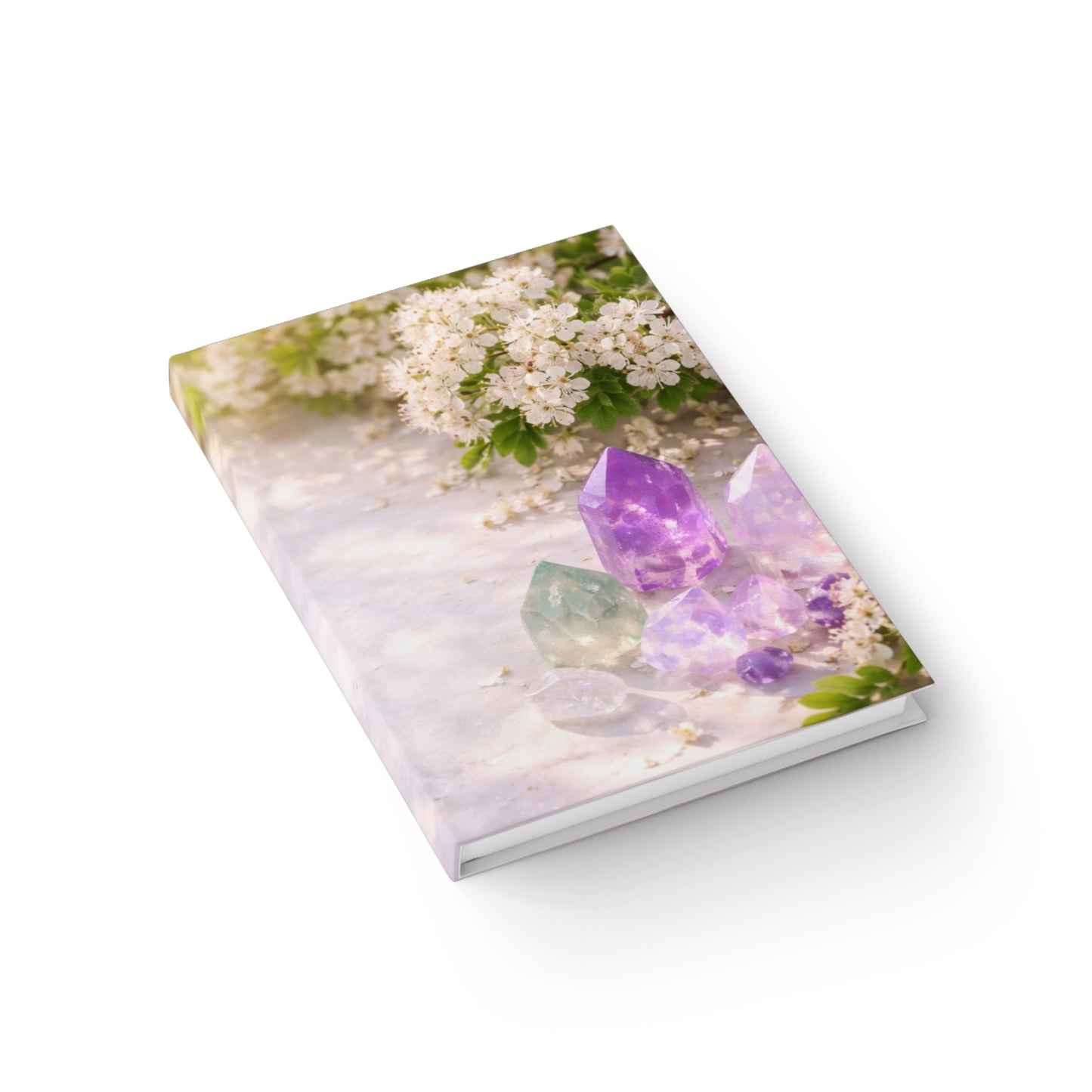 Hawthorn Crystal Garden Journal — Ruled Notebook for Meditation, Gratitude & Spiritual Notes