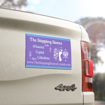 The Stepping Stones Car Magnets - One Mile at a Time (Purple)