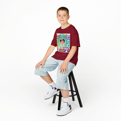 'Manifesting Snacks, Crystals, and Good Energy' Kids TShirt