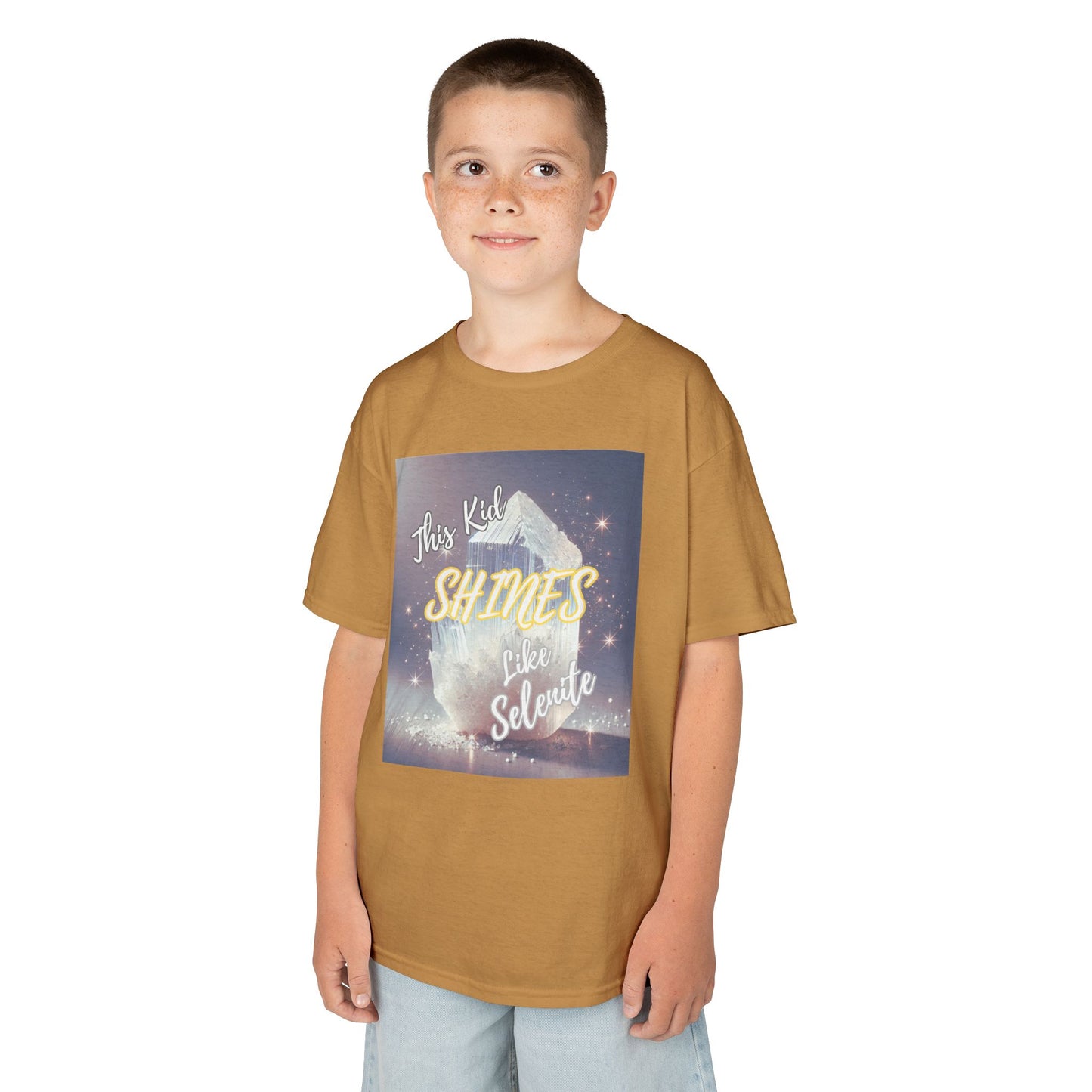 'This Kid Shines Like Selenite' Kids TShirt